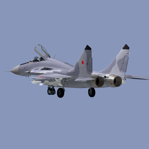 russian jet fighter 3d 3ds - Mig29C Fulcrum by mach 3 graphics